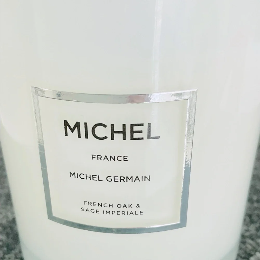 Michel Germain Soy Candle 5oz French Oak & Sage New Glass Jar Gift Home Decor